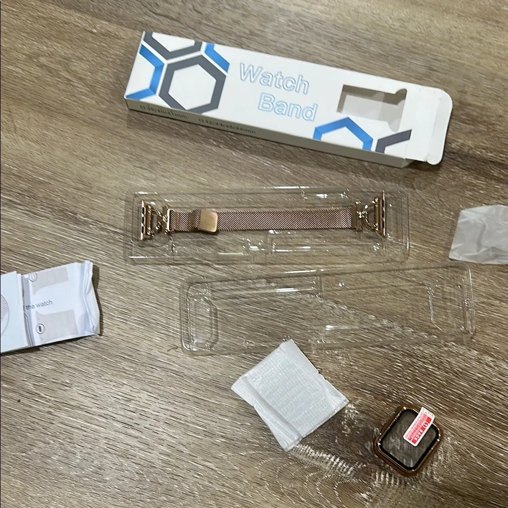 Bronze Watch Band for Apple Watch. Comes with case for 40 mm screen